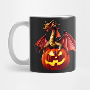 Jack-O-Lantern Halloween Dragon Mug